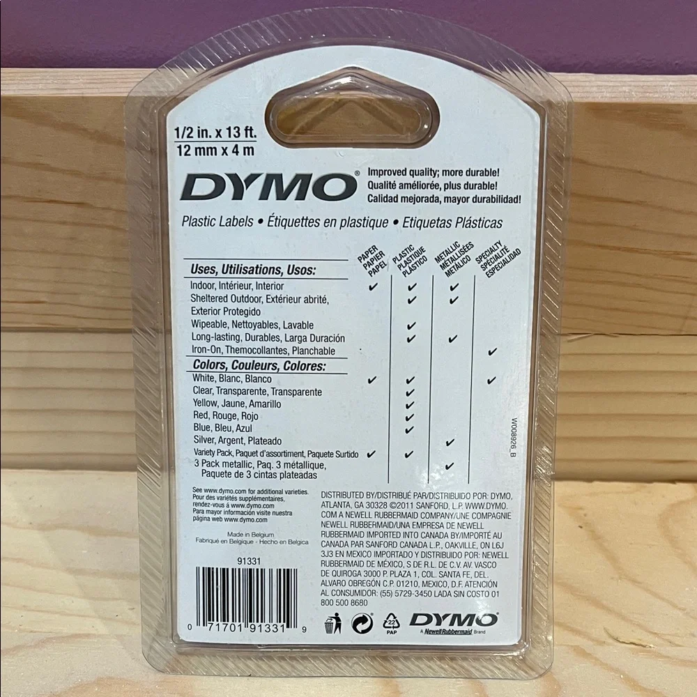 DYMO LetraTag Label Refills Bundle – 3 Pack (NEW & Sealed)